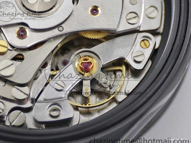 0223 Daytona All Black PVD TWF Best Edition Purple Diamonds Bezel Black Dial on PVD Bracelet SA Lightweight 2446